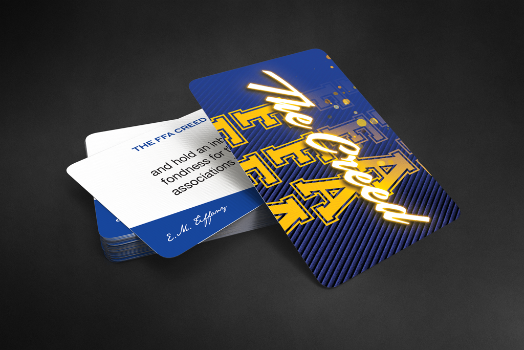 FFA CREED FLASHCARDS