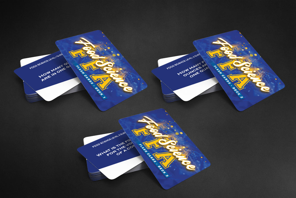Ag Ed Food Science Contest Flashcard Bundle - 3 Deck Set