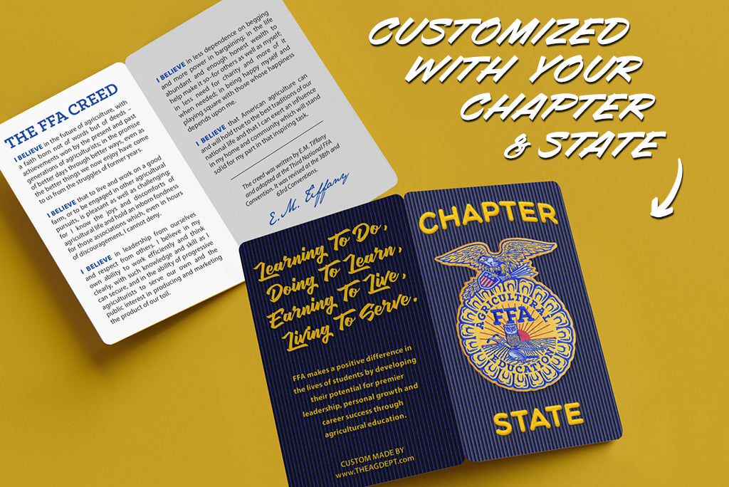 Custom FFA Chapter Pocket Cards