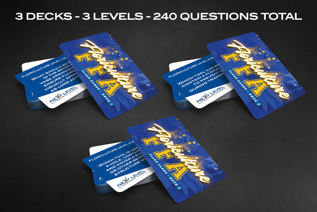 Ag Ed Floriculture Contest Flashcard Bundle - 3 Deck Set