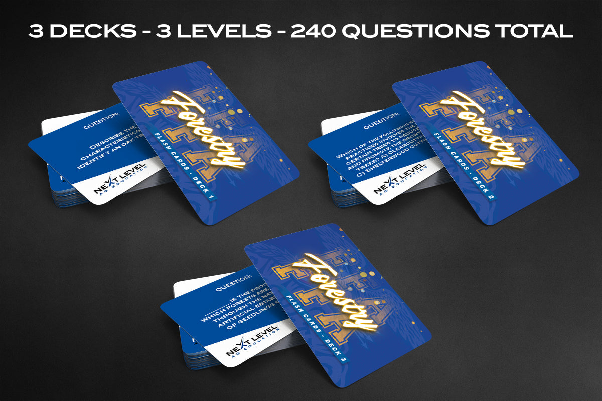 FFA Forestry Contest Flashcard Bundle - 3 Deck Set