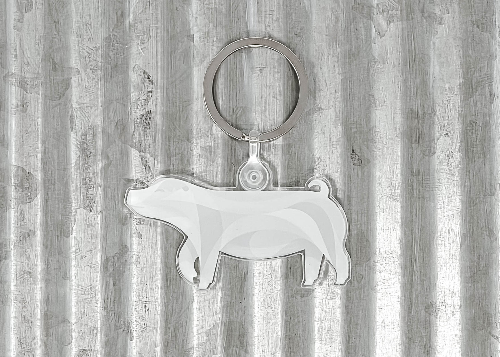 Chester Hog Keychain - Livestock Shows