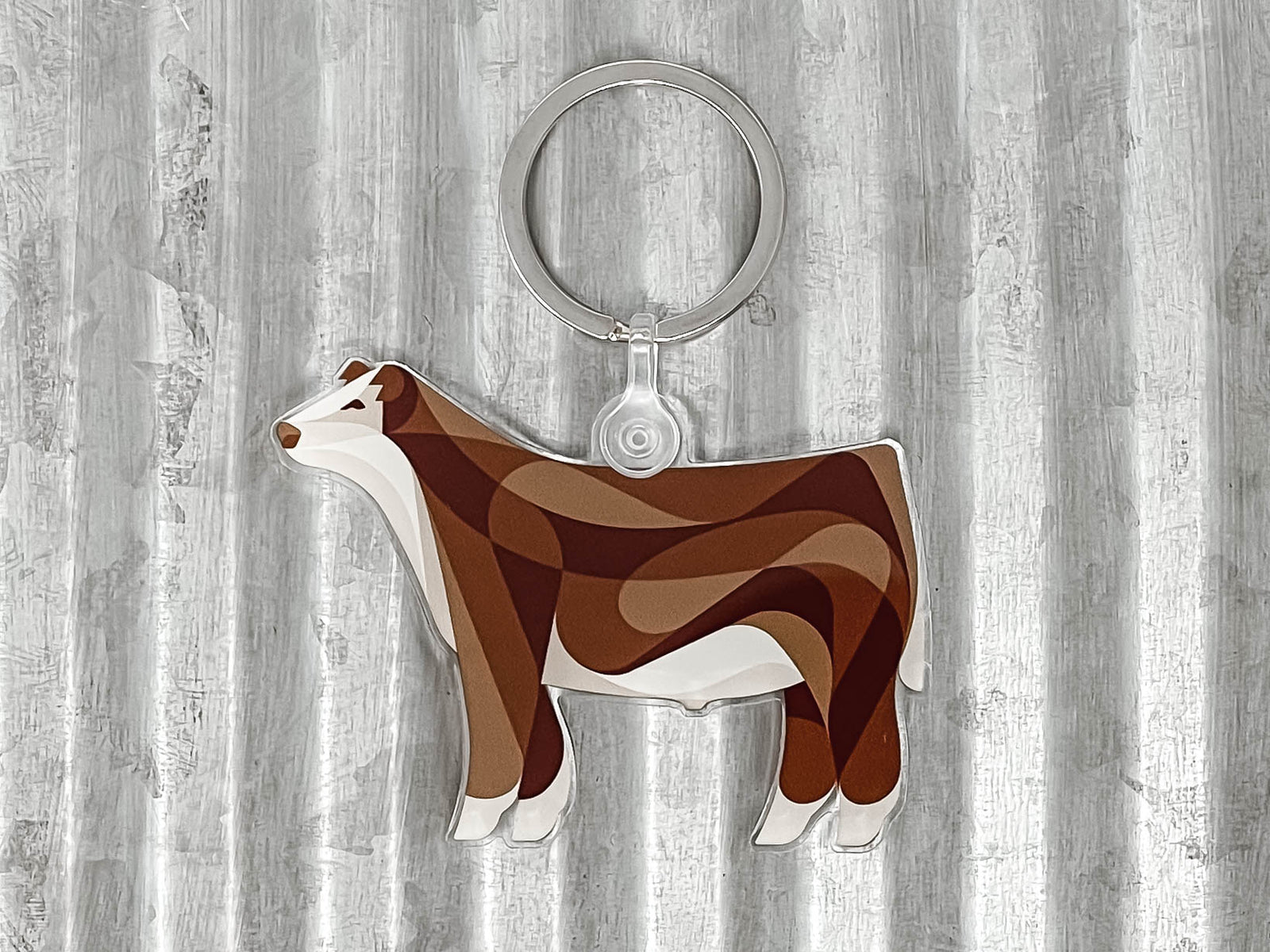 HEREFORD KEYCHAIN / STICKER COMBO
